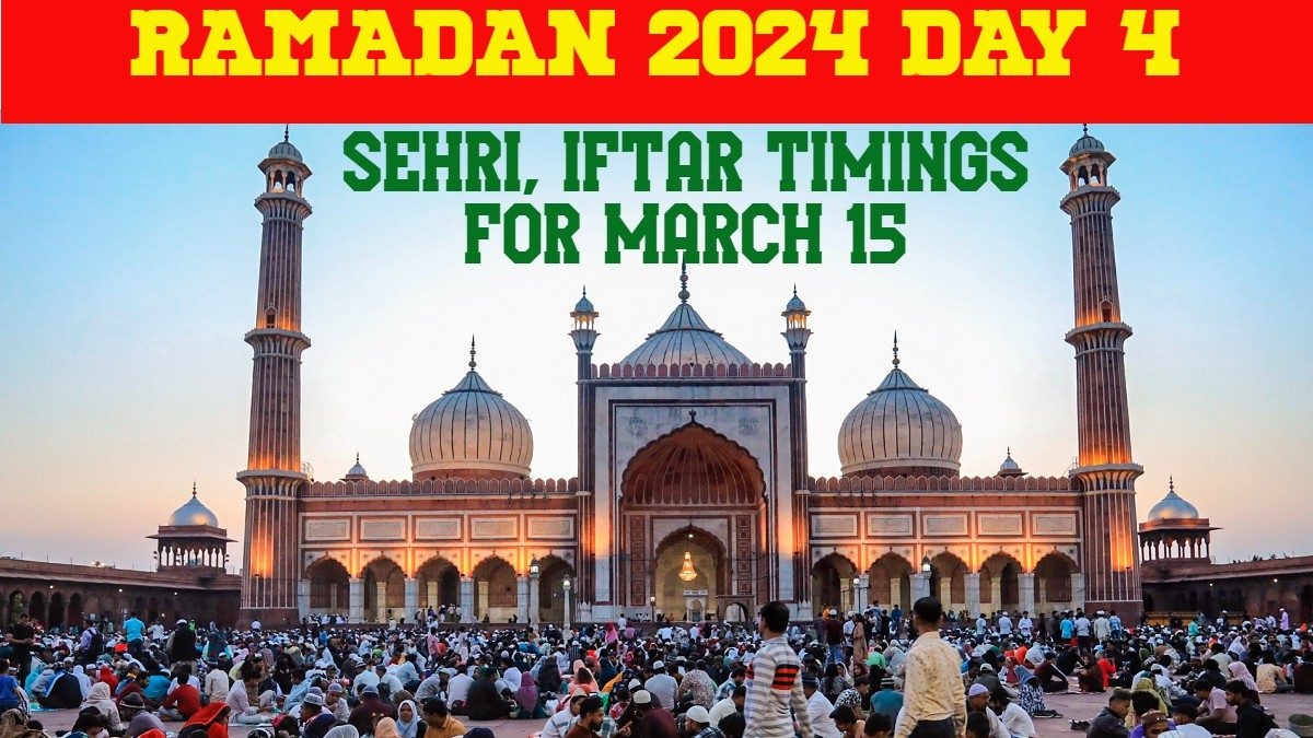 Ramadan 2024 Ramzan Sehri, Iftar Timings for Day 4 and Delicious