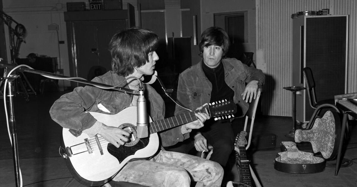 urlhttps3A2F2Fcalifornia-times-brightspot.s3.amazonaws.com2F5f2F092F3a9920a04e20847a63e949c56d652Fgeorge-harrison-with-john-lennon-framus-12-credit-beatles-book-photo-library-l621017a.jpg